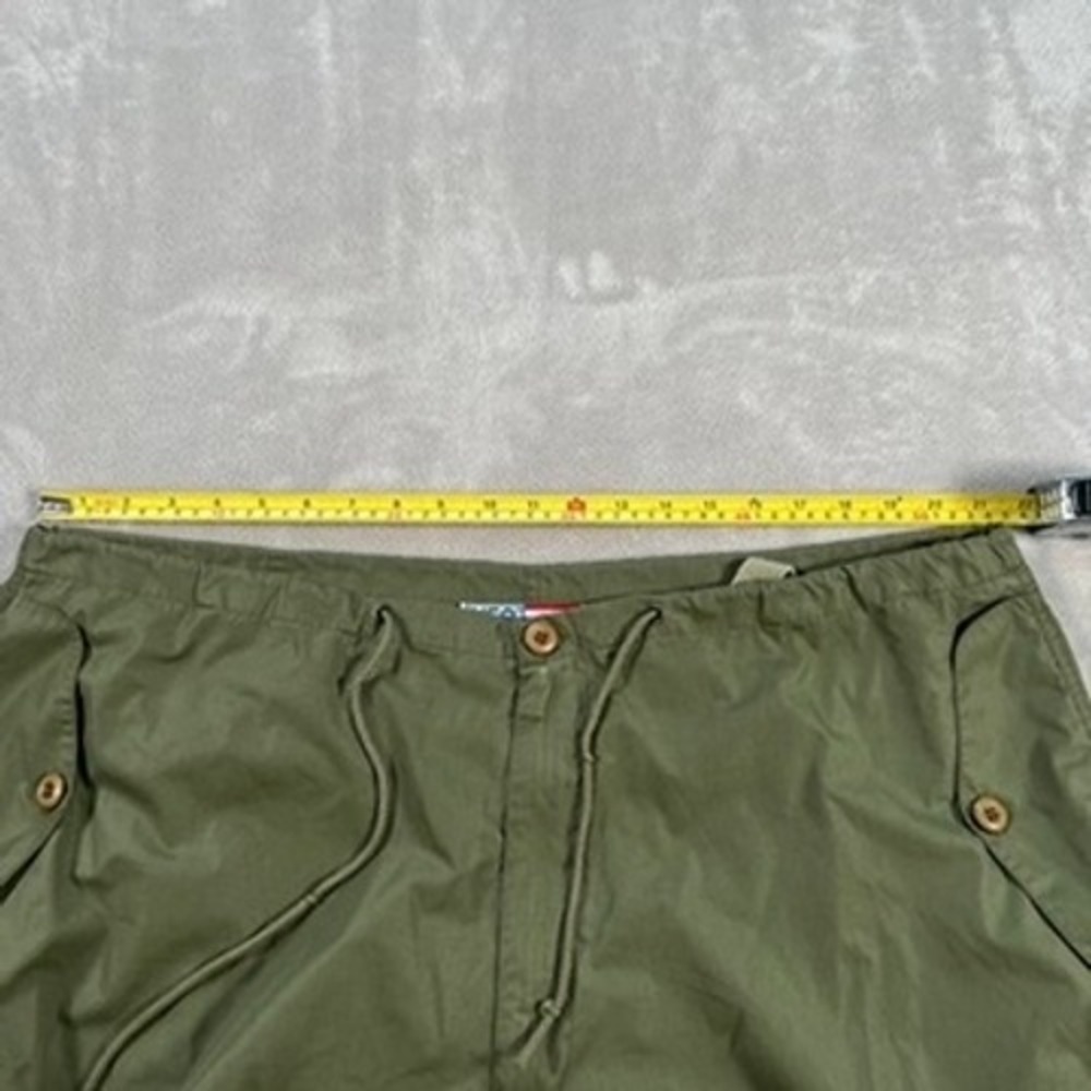 Vintage 90s UFO Parachute Cargo Pants Men's Size XL Green Baggy Rave Grunge Y2K - Picture 9 of 16